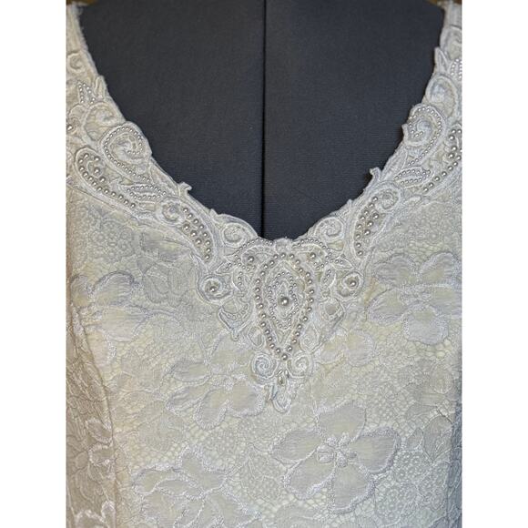 Vintage Jessica McClintock Wedding Dress Bridal Renaissance Princess Peplum LARP - Picture 5 of 12